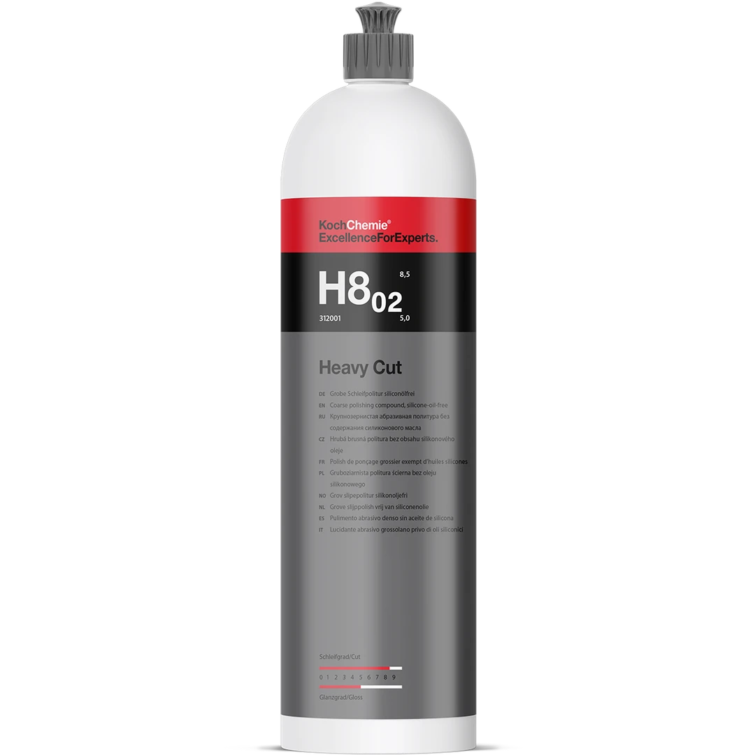 H8.02 Heavy Cut Compound (Kalın Çizik Giderici Pasta) 1Lt-250ml